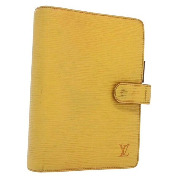 LOUIS VUITTON Epi Agenda MM Day Planner Cover Yellow R20049 LV Auth 136711 - Picture 1 of 16
